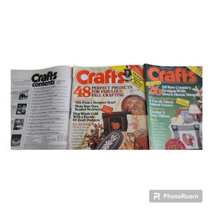 Vintage Crafts Magazines Set: Sept/Oct/Nov 1984